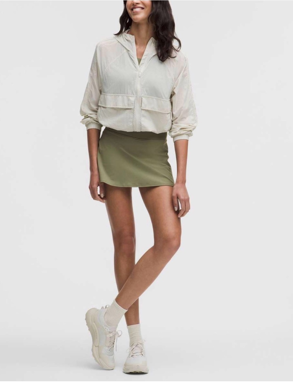 lululemon athletica Olive Green Skater Skirt size 8